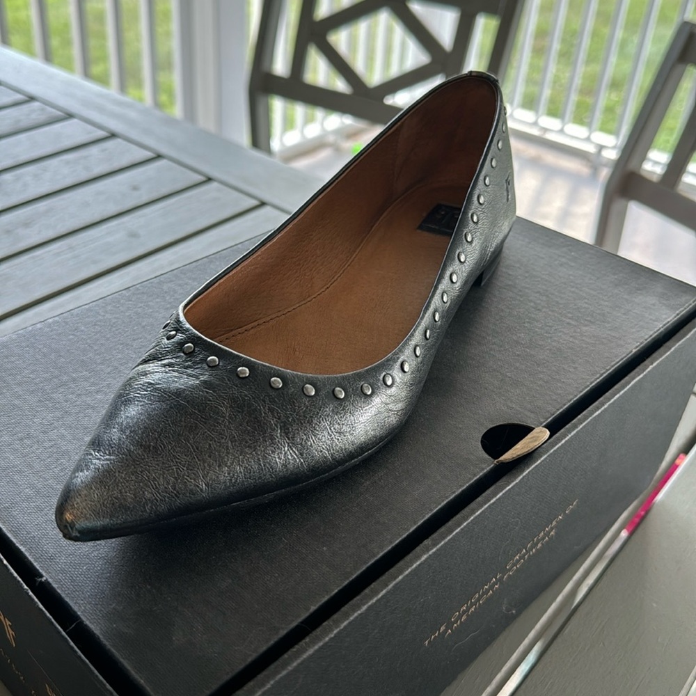 Frye Gunmetal Flat - Size 9